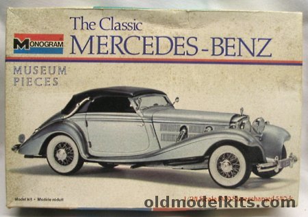 Monogram 1/24 Mercedes-Benz 1939 540-K Supercharged Convertible, 8202 plastic model kit